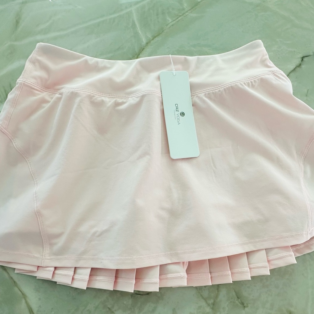 Light Pink Athletic Skirt with Pleats